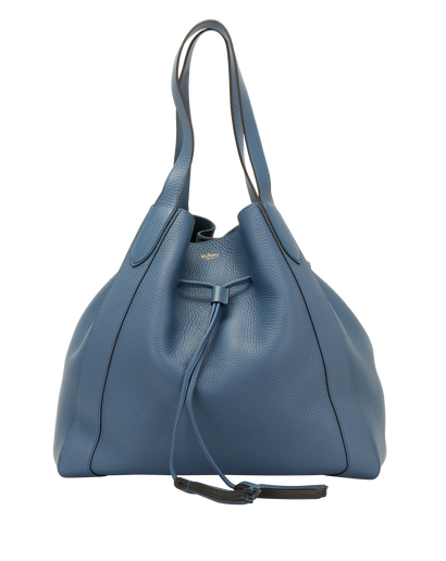 Millie Tote, &pound;450, Handbags, Blue, Leather, Front view